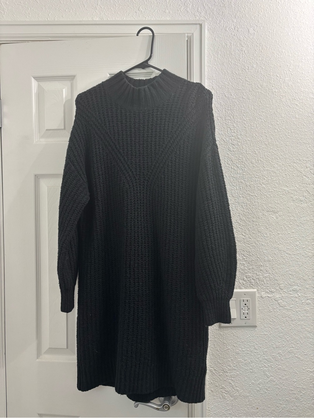 Old Navy Black Knit Sweater Dress